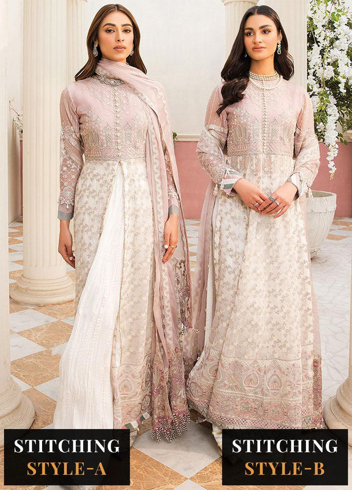 Ishya By Xenia Formals Embroidered Chiffon Suits Unstitched 3 Piece XE23I Heba - Luxury Collection