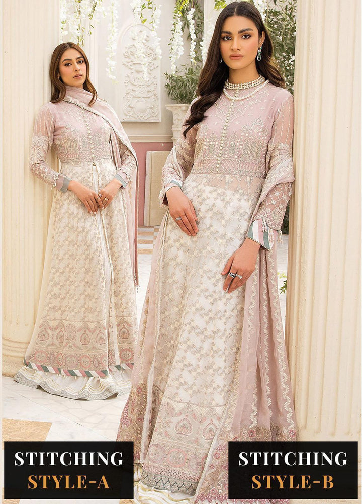 Ishya By Xenia Formals Embroidered Chiffon Suits Unstitched 3 Piece XE23I Heba - Luxury Collection