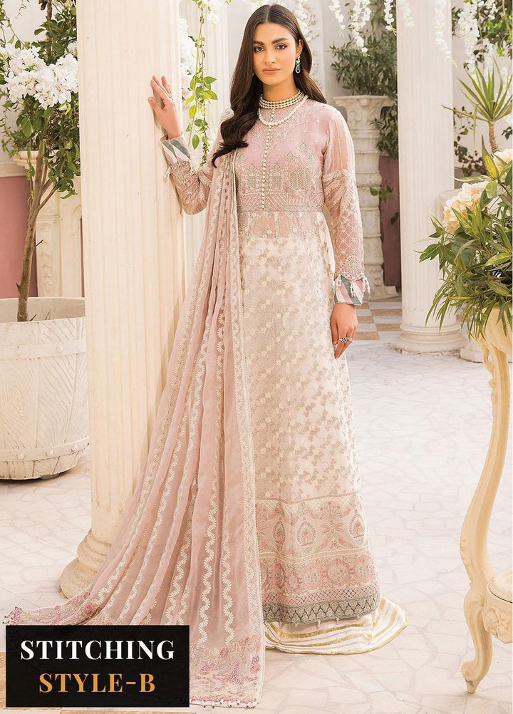 Ishya By Xenia Formals Embroidered Chiffon Suits Unstitched 3 Piece XE23I Heba - Luxury Collection