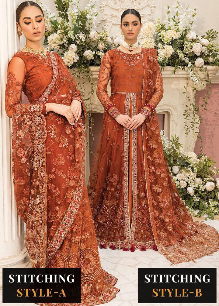 Ishya By Xenia Formals Embroidered Net Suits Unstitched 3 Piece XE23I Firaaki - Luxury Collection