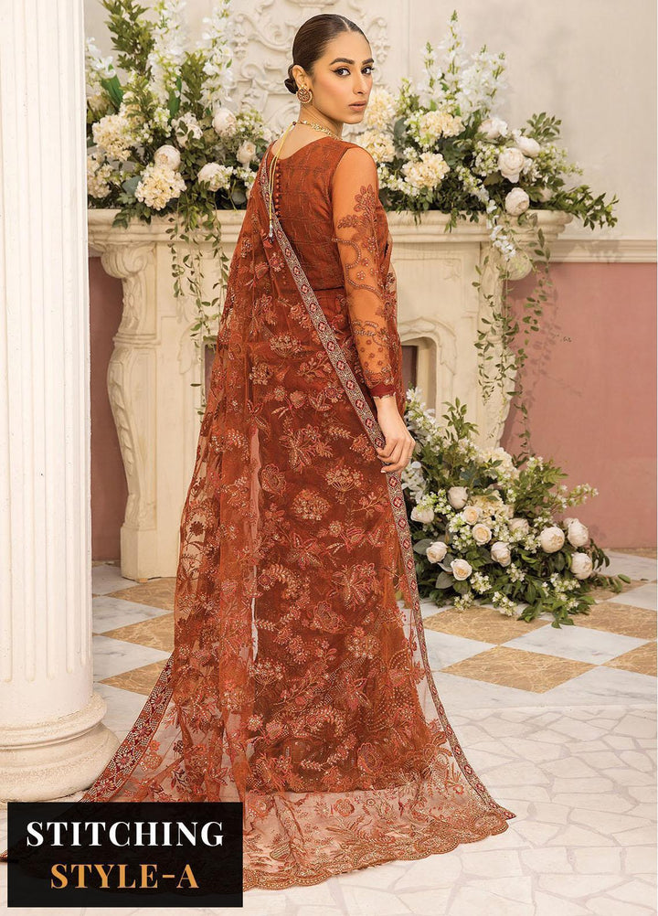 Ishya By Xenia Formals Embroidered Net Suits Unstitched 3 Piece XE23I Firaaki - Luxury Collection