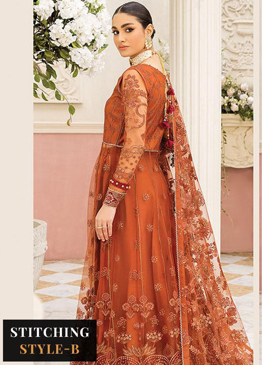 Ishya By Xenia Formals Embroidered Net Suits Unstitched 3 Piece XE23I Firaaki - Luxury Collection
