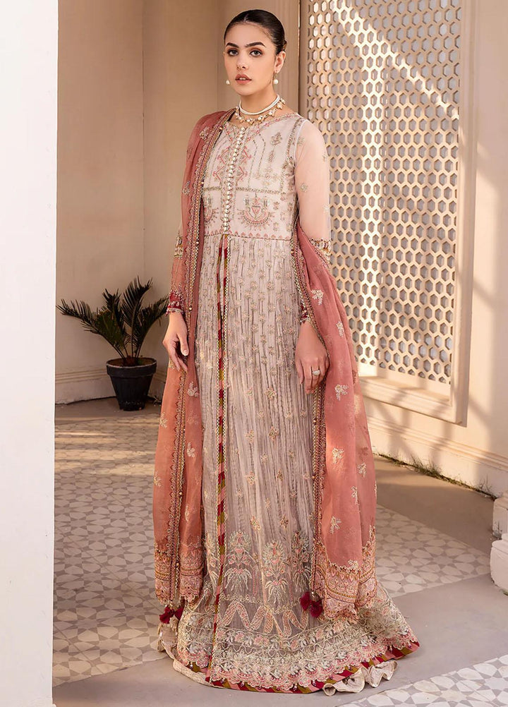 Ishya By Xenia Formals Embroidered Net Suits Unstitched 3 Piece XE23I Shermina - Luxury Collection