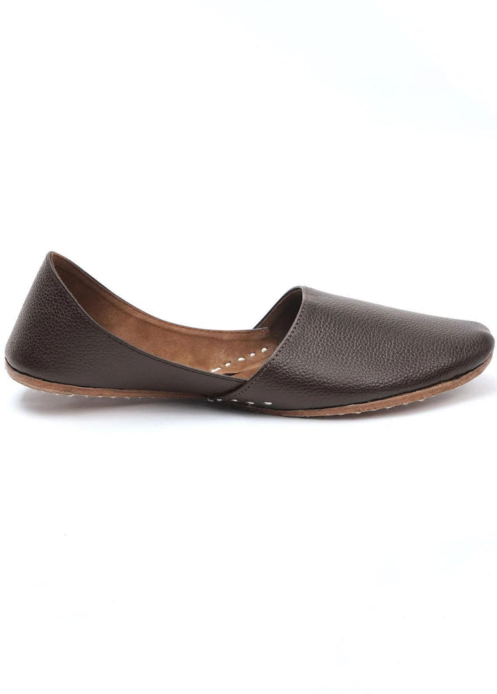 Istor Leather   Khussa IST-136-KW-CHOCOLATE BROWN