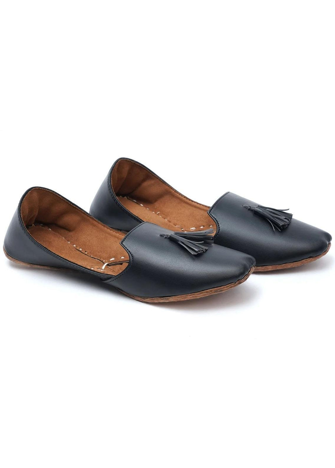 Istor Leather   Khussa IST-137-KW-TASSEL BLACK