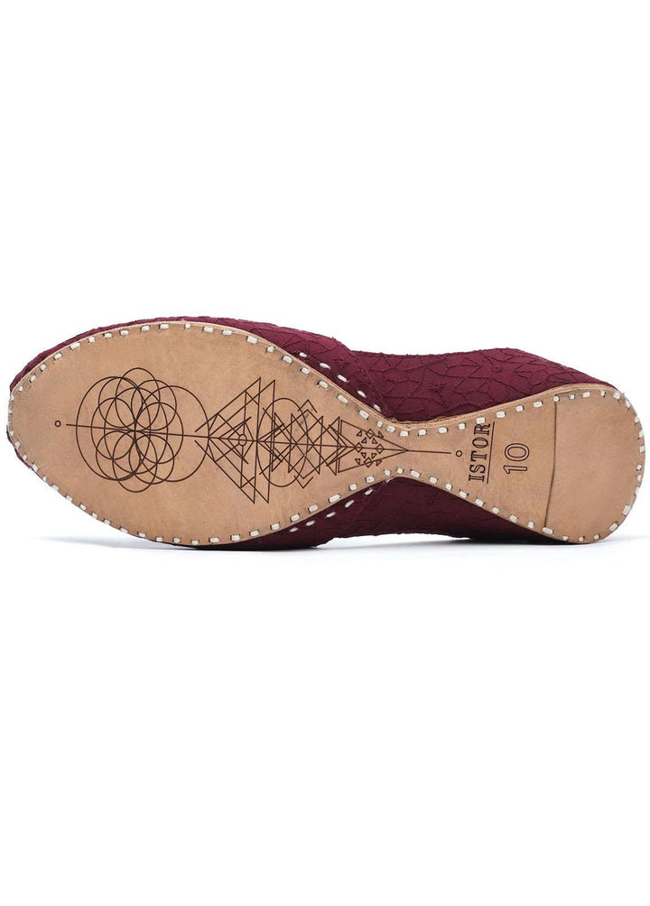 Istor Embroidered   Khussa IST-138-KW-MAHROON