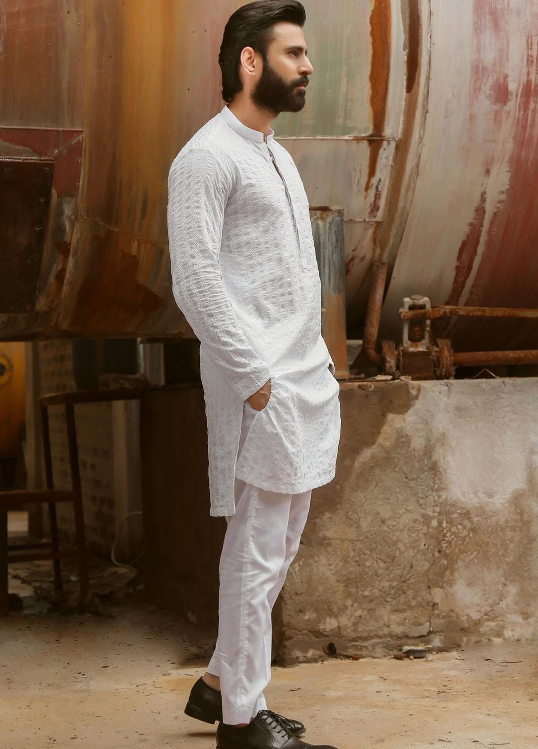 Istor Cotton Formal Kurta for Men -  IST-43-WHITE
