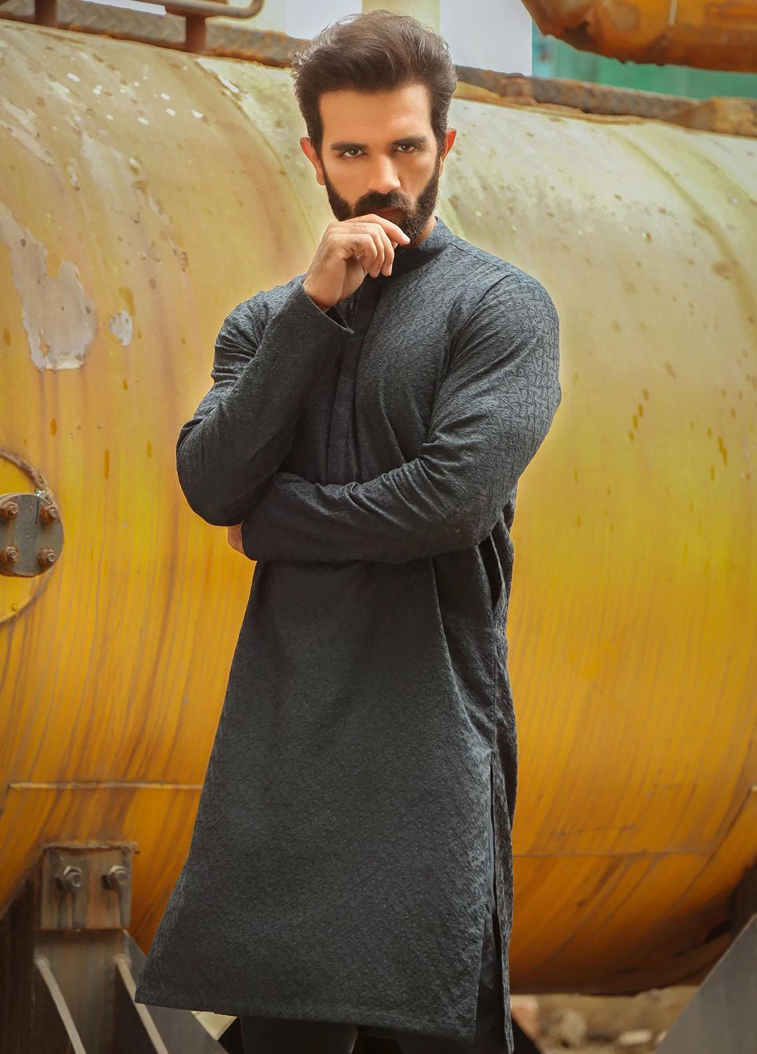 Istor Cotton Formal Kurta for Men -  IST-45-NAVY