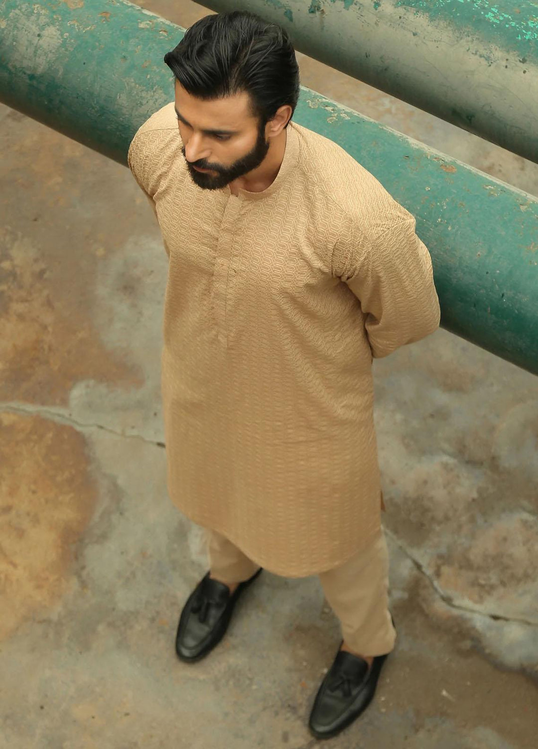 Istor Cotton Formal Kurta for Men -  IST-46-BEIGE