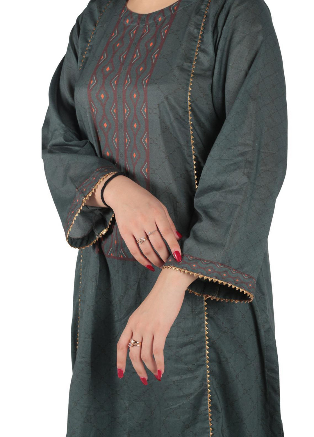 Vibgyor Fashion Pret Printed Lawn 3 Piece Suit D3-C2-23S ELAYA GREEN