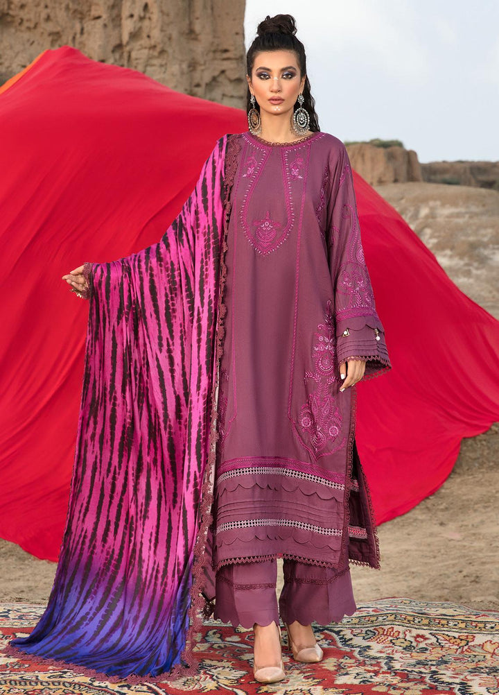 Ittehad Textiles Embroidered Crepe Suits Unstitched 3 Piece IT21WP 09 KIZIL - Winter Collection