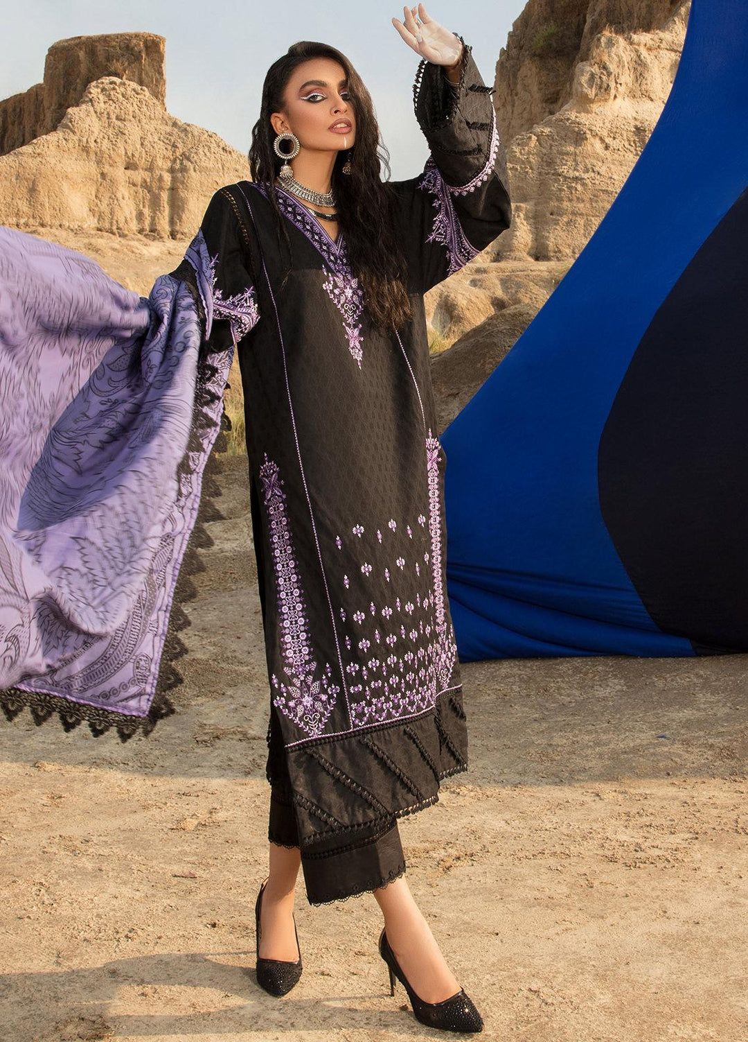 Ittehad Textiles Embroidered Jacquard Suits Unstitched 3 Piece IT21WP 15 KASIRGA - Winter Collection