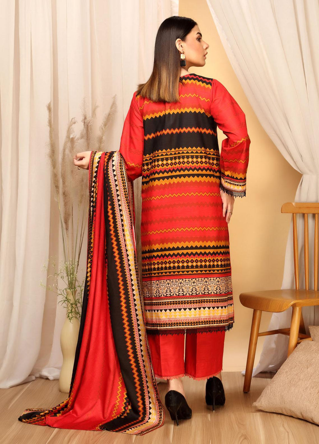 Ittehad Textiles Printed Khaddar Suits Unstitched 3 Piece IT21GK LF-GK-2101A - Winter Collection