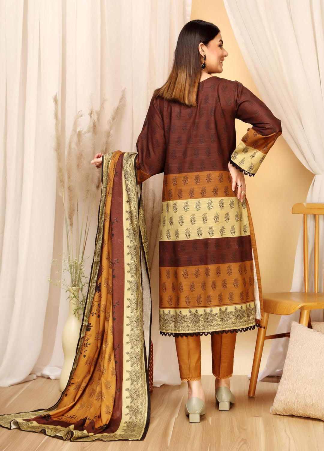 Ittehad Textiles Printed Khaddar Suits Unstitched 3 Piece IT21GK LF-GK-2102A - Winter Collection