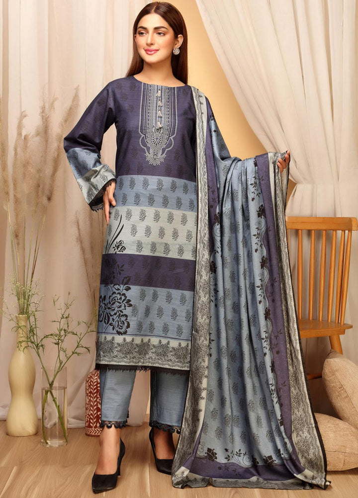 Ittehad Textiles Printed Khaddar Suits Unstitched 3 Piece IT21GK LF-GK-2102B - Winter Collection