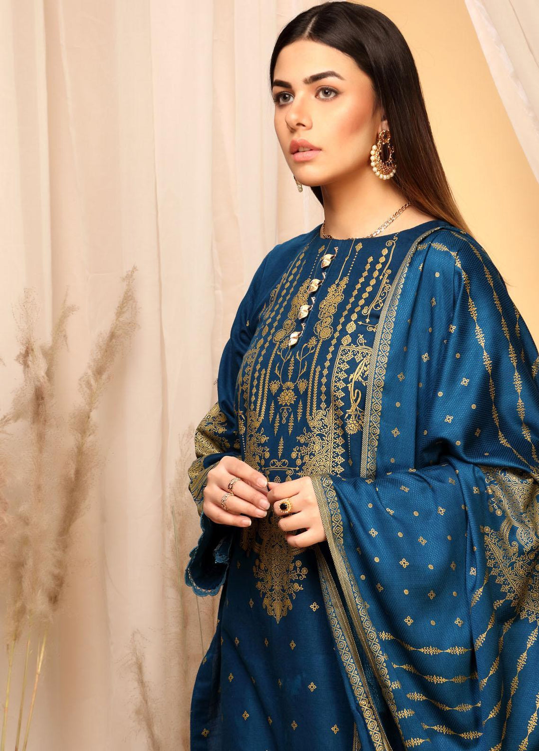 Ittehad Textiles Printed Khaddar Suits Unstitched 3 Piece IT21GK LF-GK-2106A - Winter Collection