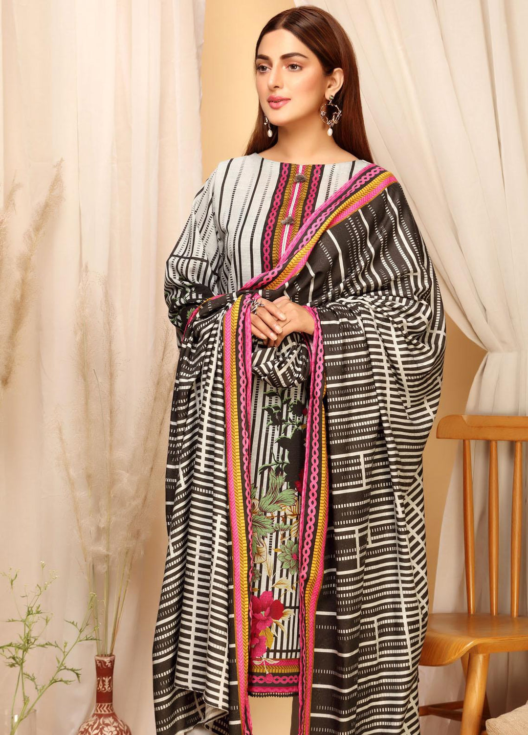 Ittehad Textiles Printed Khaddar Suits Unstitched 3 Piece IT21GK LF-GK-2107A - Winter Collection