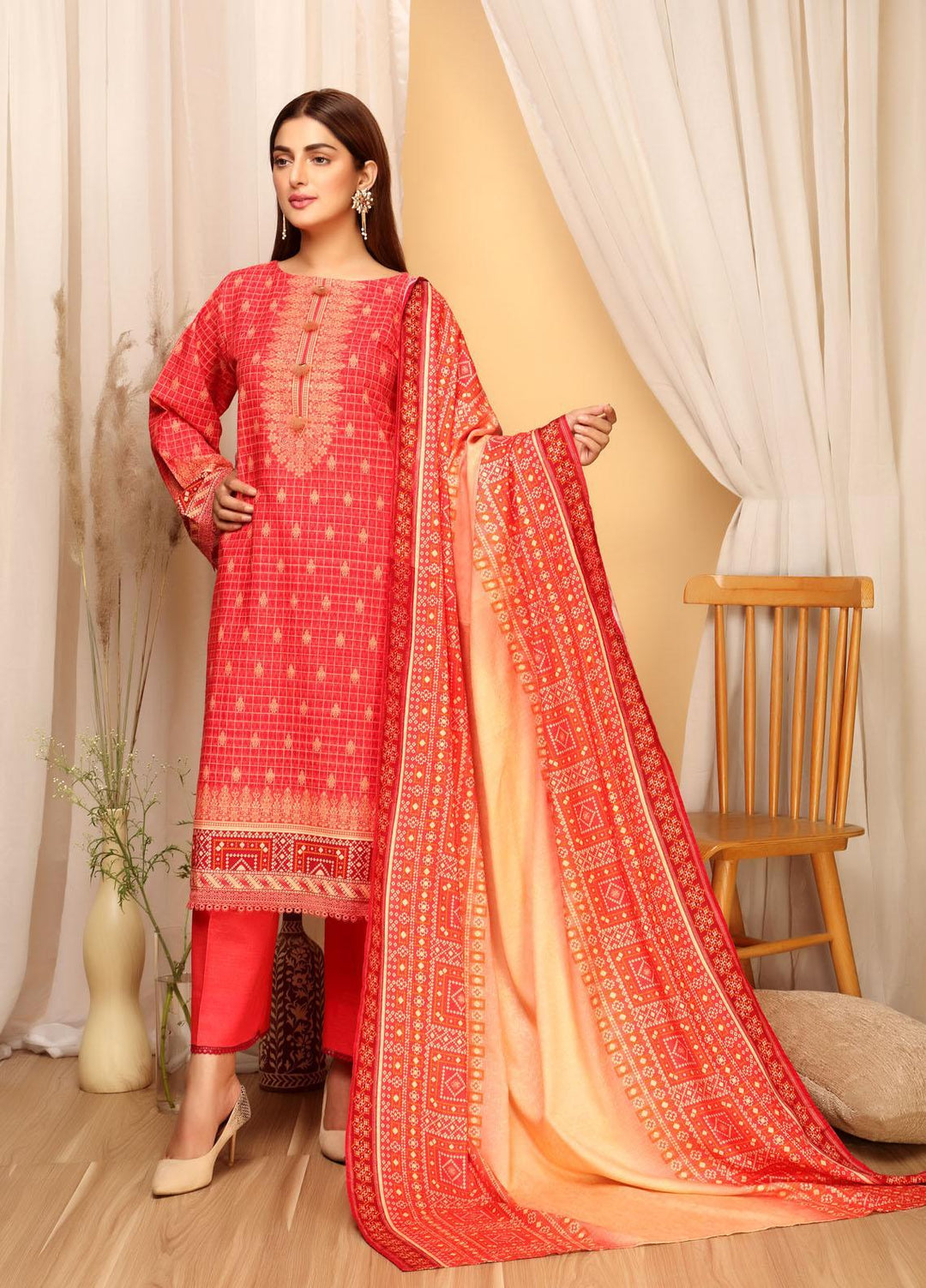 Ittehad Textiles Printed Khaddar Suits Unstitched 3 Piece IT21GK LF-GK-2119A - Winter Collection