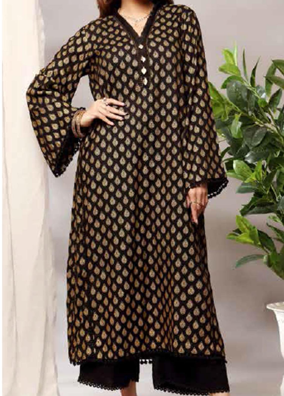 Heena By Ittehad Textiles Printed Linen  Unstitched Kurties ITD21H 1920-A - Winter Collection