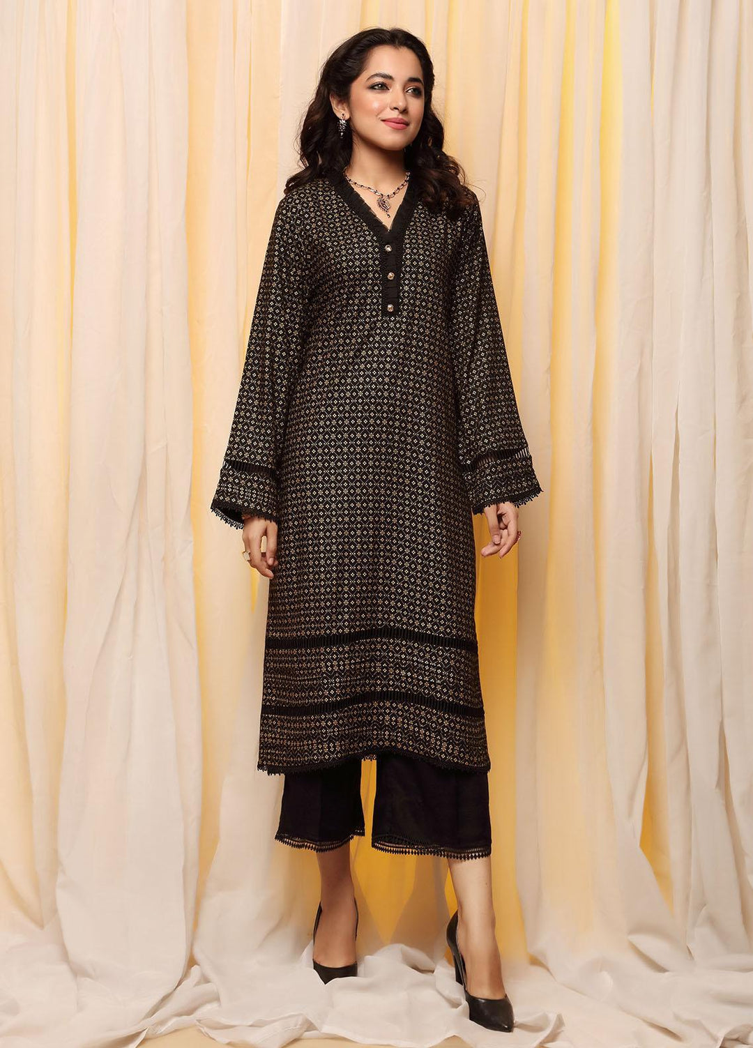 Heena By Ittehad Textiles Printed Linen  Unstitched Kurties ITD21H 1920-B - Winter Collection