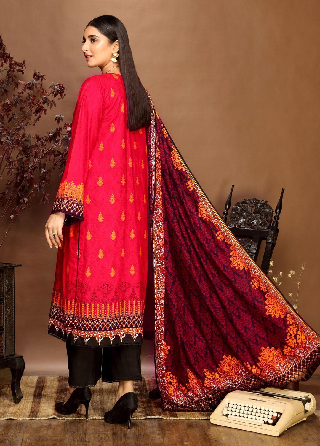 Ittehad Textiles Printed Linen Suits Unstitched 3 Piece IT21PL LF-GN-21701B - Winter Collection