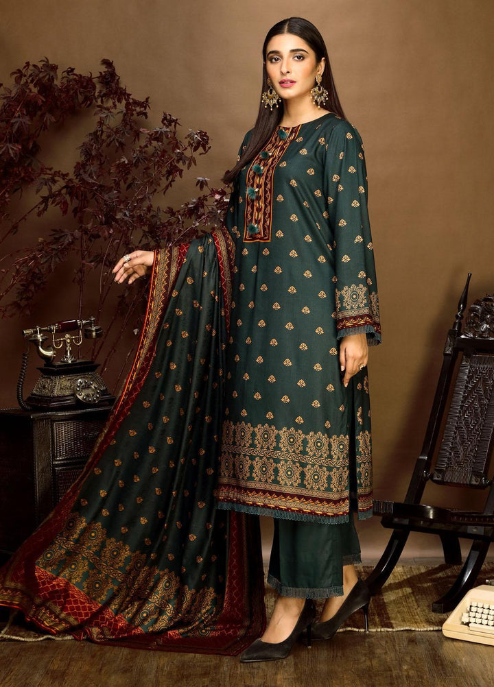 Ittehad Textiles Printed Linen Suits Unstitched 3 Piece IT21PL LF-GN-21702B - Winter Collection