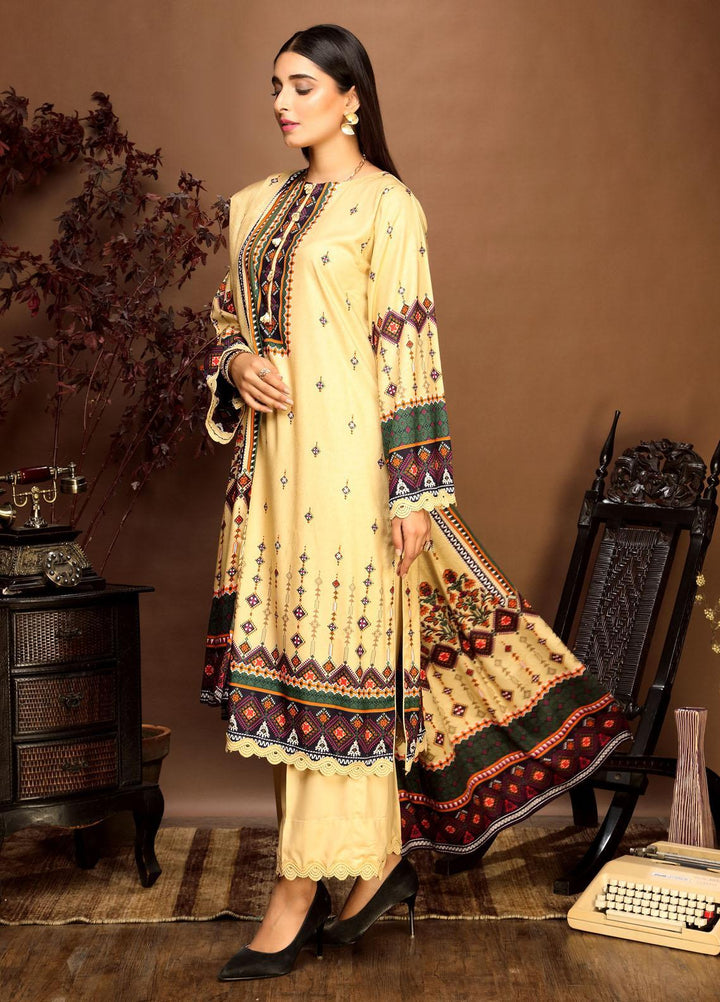 Ittehad Textiles Printed Linen Suits Unstitched 3 Piece IT21PL LF-GN-21703B - Winter Collection