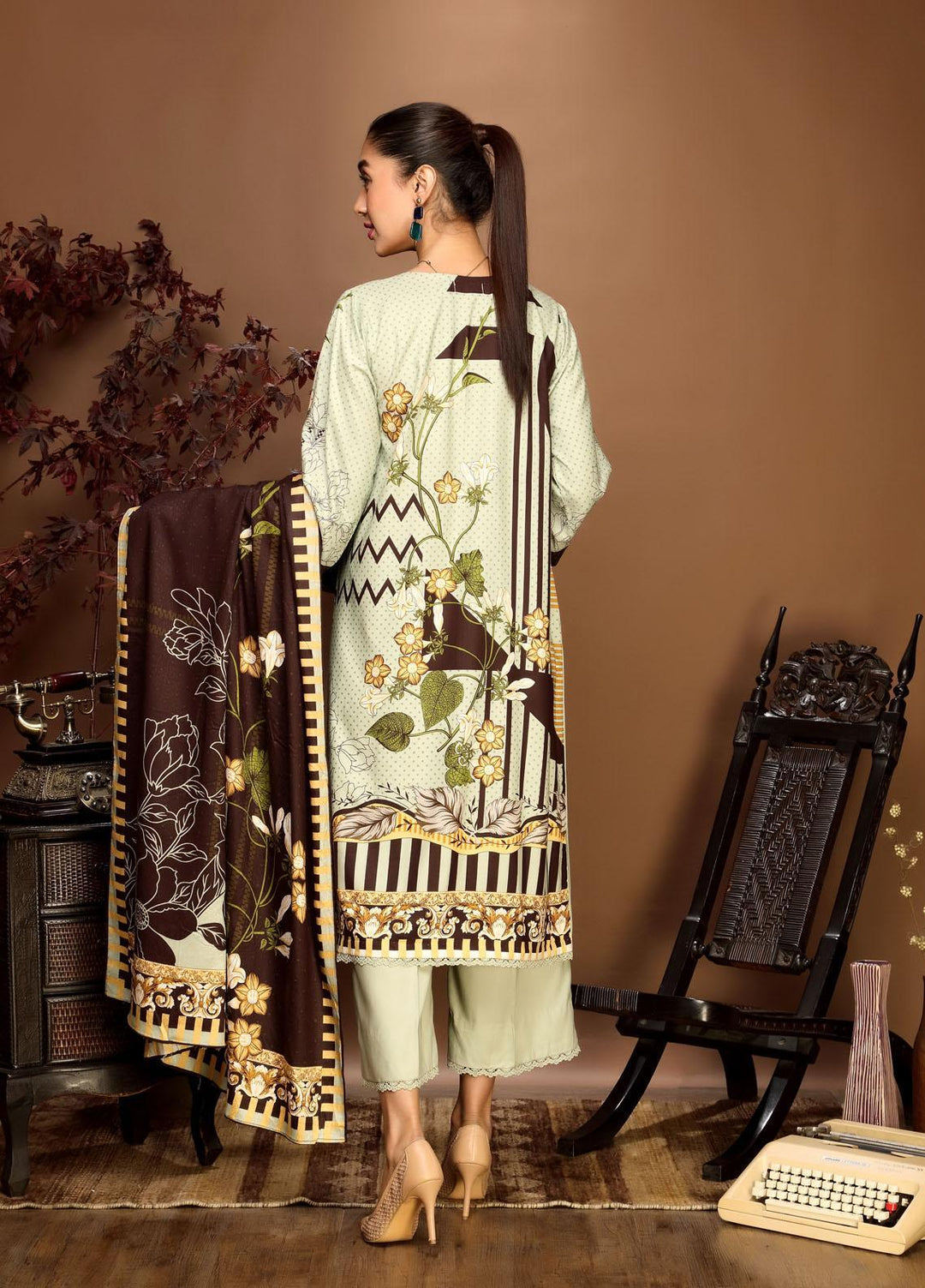 Ittehad Textiles Printed Linen Suits Unstitched 3 Piece IT21PL LF-GN-21705B - Winter Collection