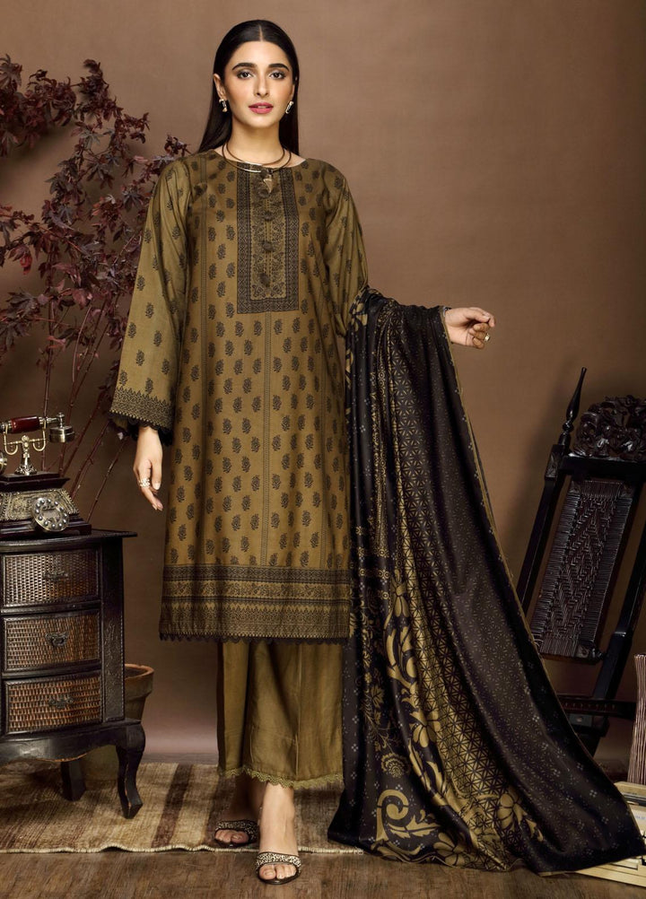 Ittehad Textiles Printed Linen Suits Unstitched 3 Piece IT21PL LF-GN-21706A - Winter Collection
