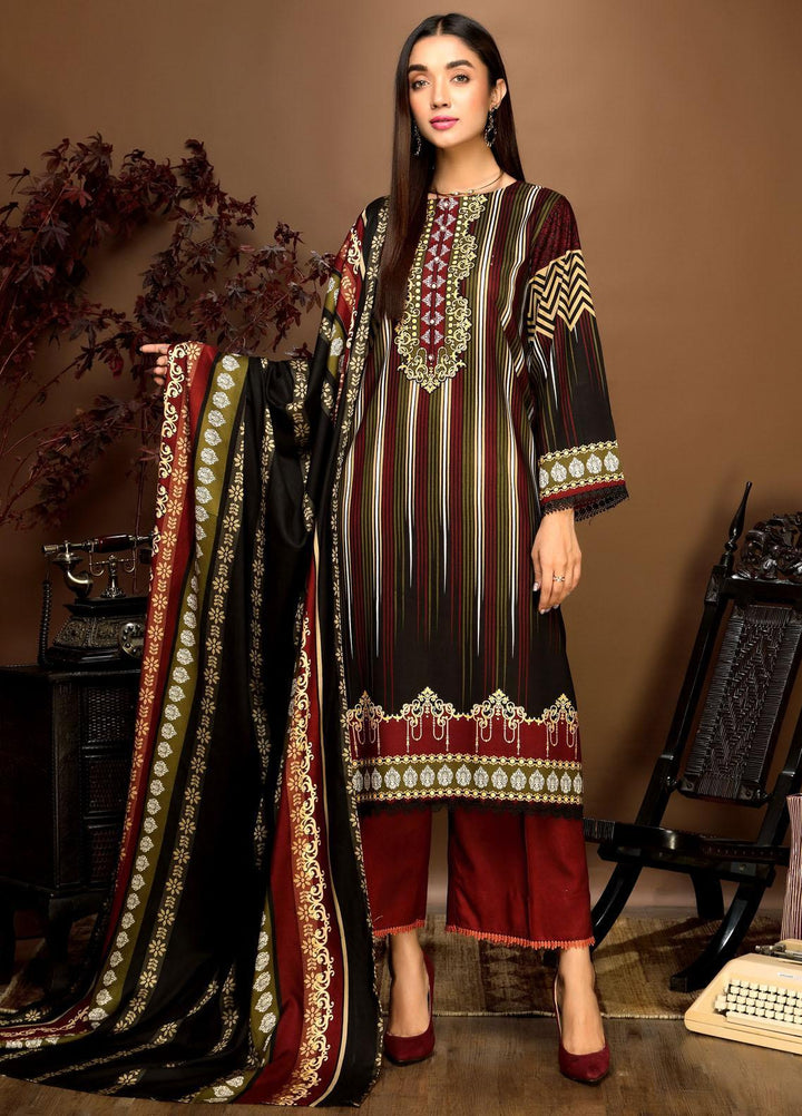 Ittehad Textiles Printed Linen Suits Unstitched 3 Piece IT21PL LF-GN-21708B - Winter Collection