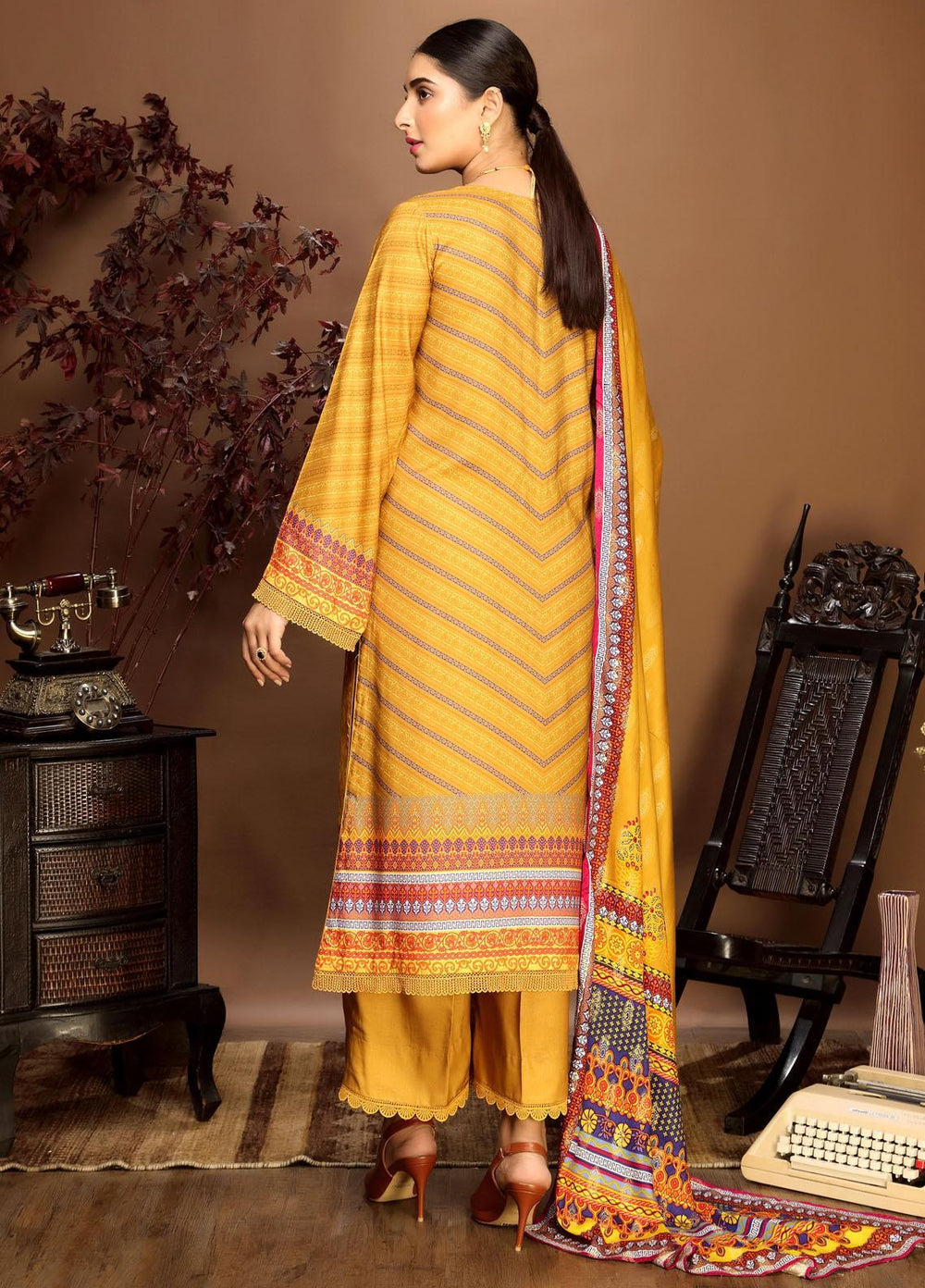 Ittehad Textiles Printed Linen Suits Unstitched 3 Piece IT21PL LF-GN-21709A - Winter Collection