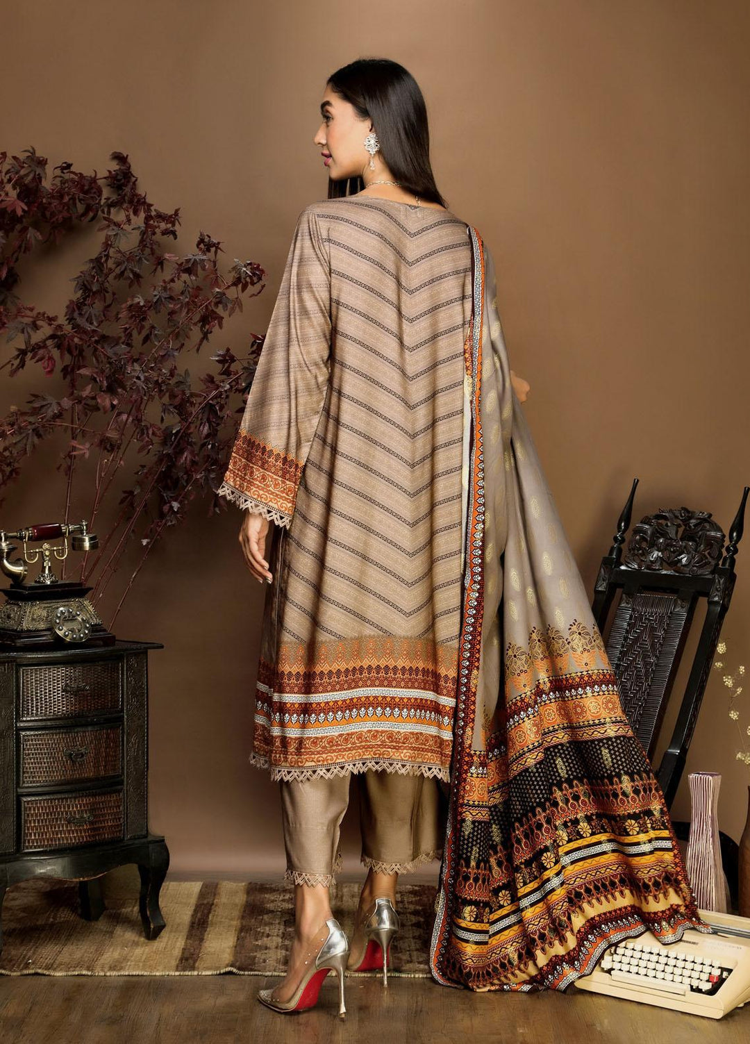 Ittehad Textiles Printed Linen Suits Unstitched 3 Piece IT21PL LF-GN-21709B - Winter Collection
