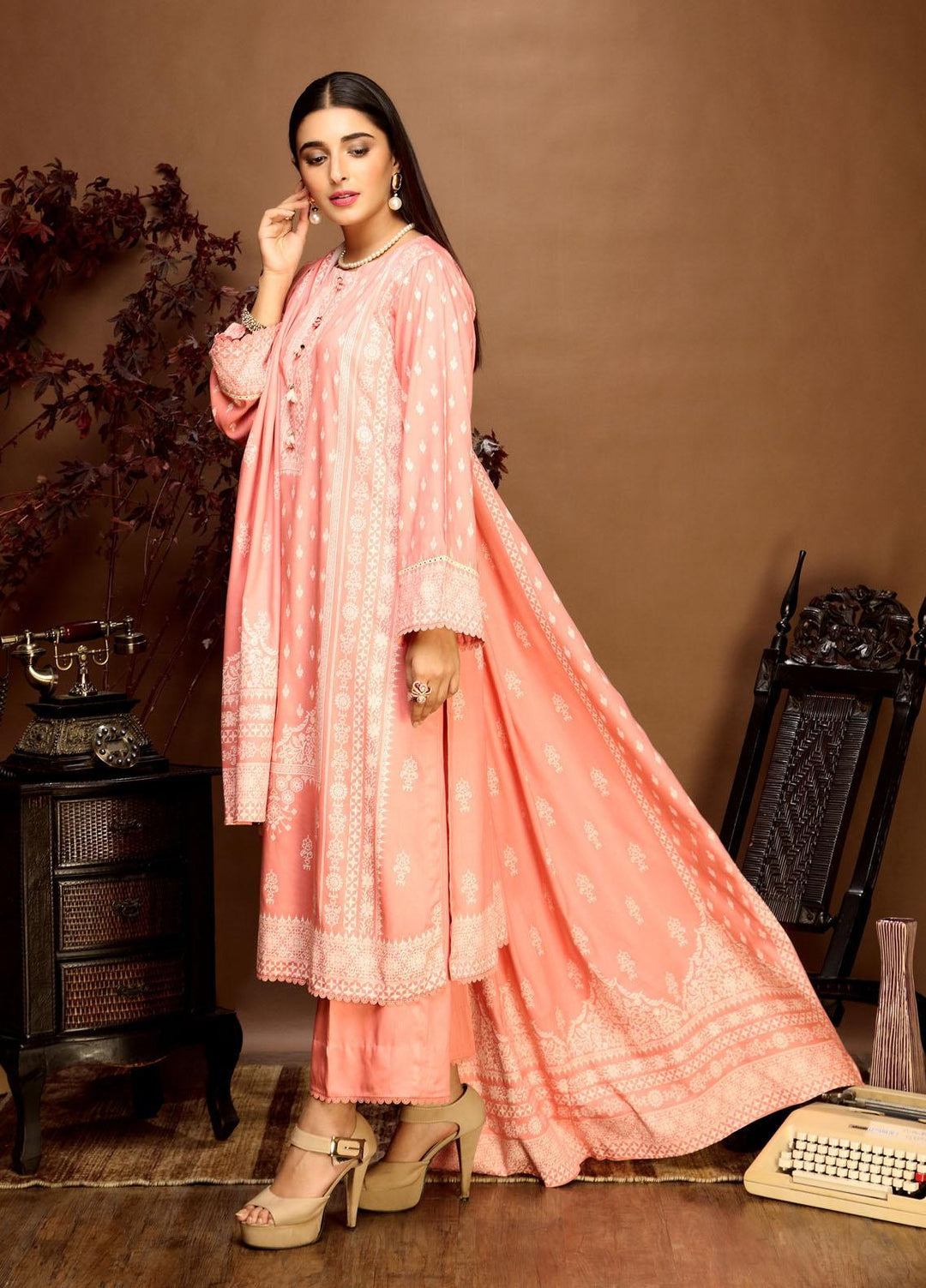 Ittehad Textiles Printed Linen Suits Unstitched 3 Piece IT21PL LF-GN-21711B - Winter Collection
