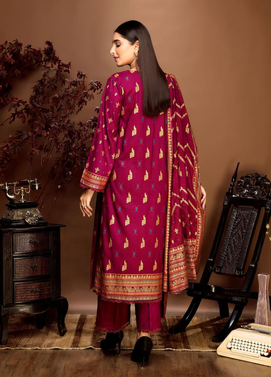 Ittehad Textiles Printed Linen Suits Unstitched 3 Piece IT21PL LF-GN-21712B - Winter Collection