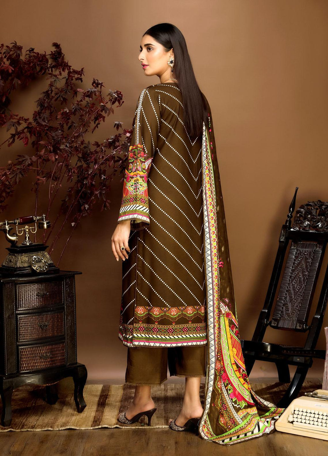 Ittehad Textiles Printed Linen Suits Unstitched 3 Piece IT21PL LF-GN-21713B - Winter Collection
