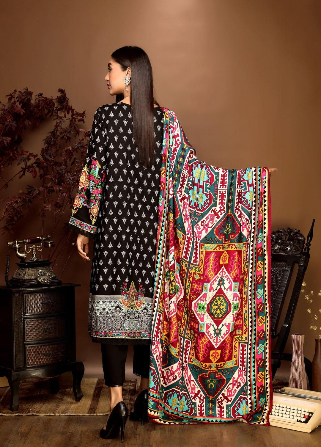 Ittehad Textiles Printed Linen Suits Unstitched 3 Piece IT21PL LF-GN-21717B - Winter Collection