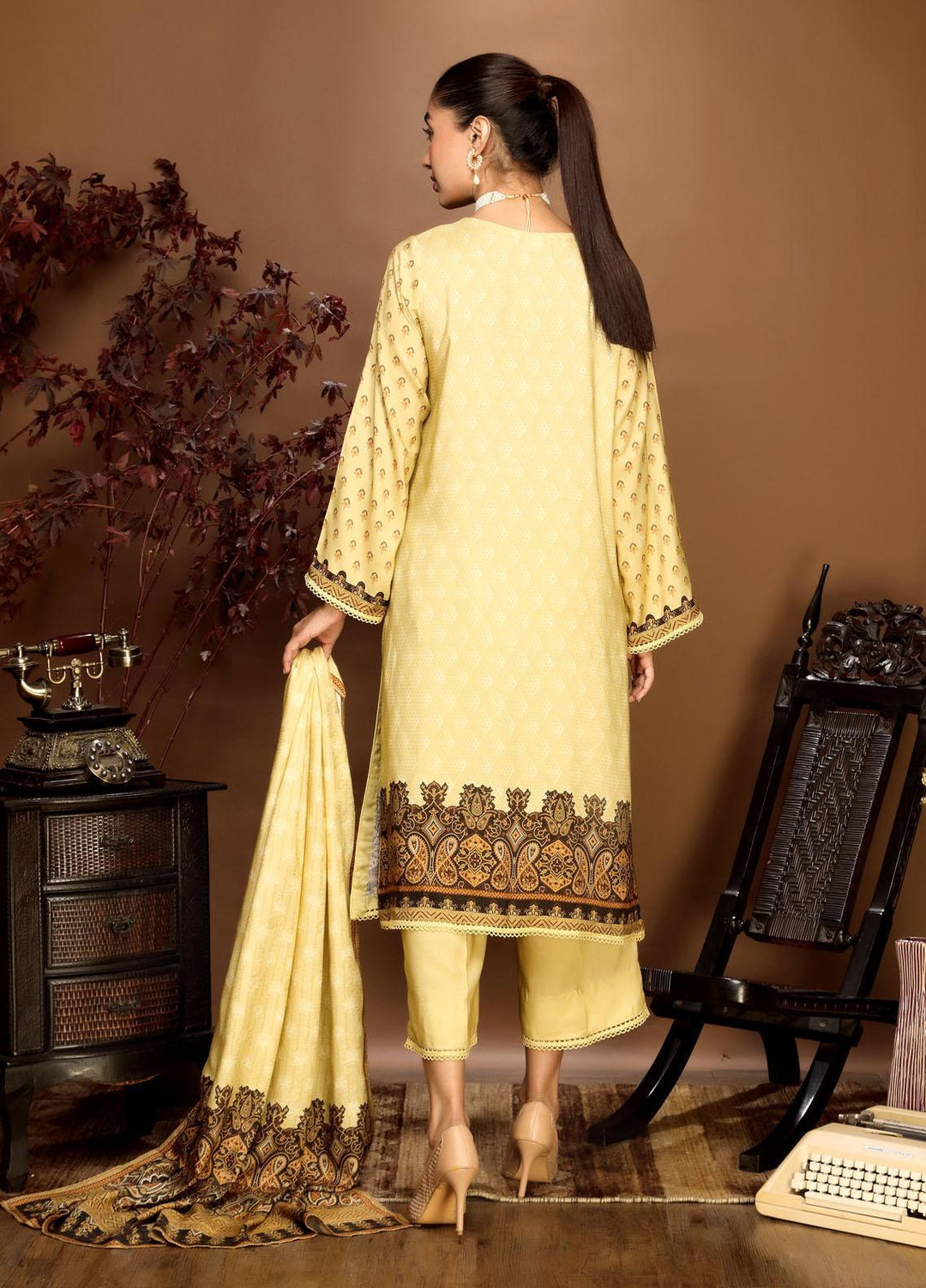 Ittehad Textiles Printed Linen Suits Unstitched 3 Piece IT21PL LF-GN-21720A - Winter Collection