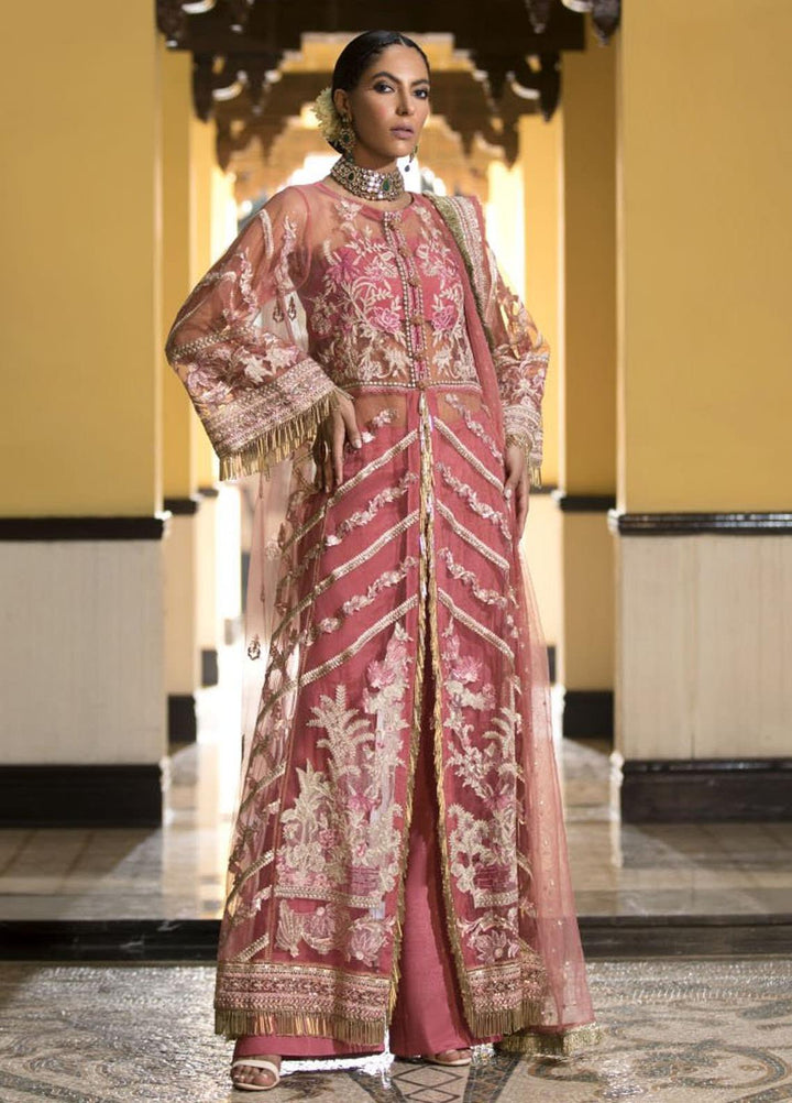 Ittehad Textiles Embroidered Net Suits Unstitched 3 Piece IT21CH 03 WC-CELESTE - Festive Collection