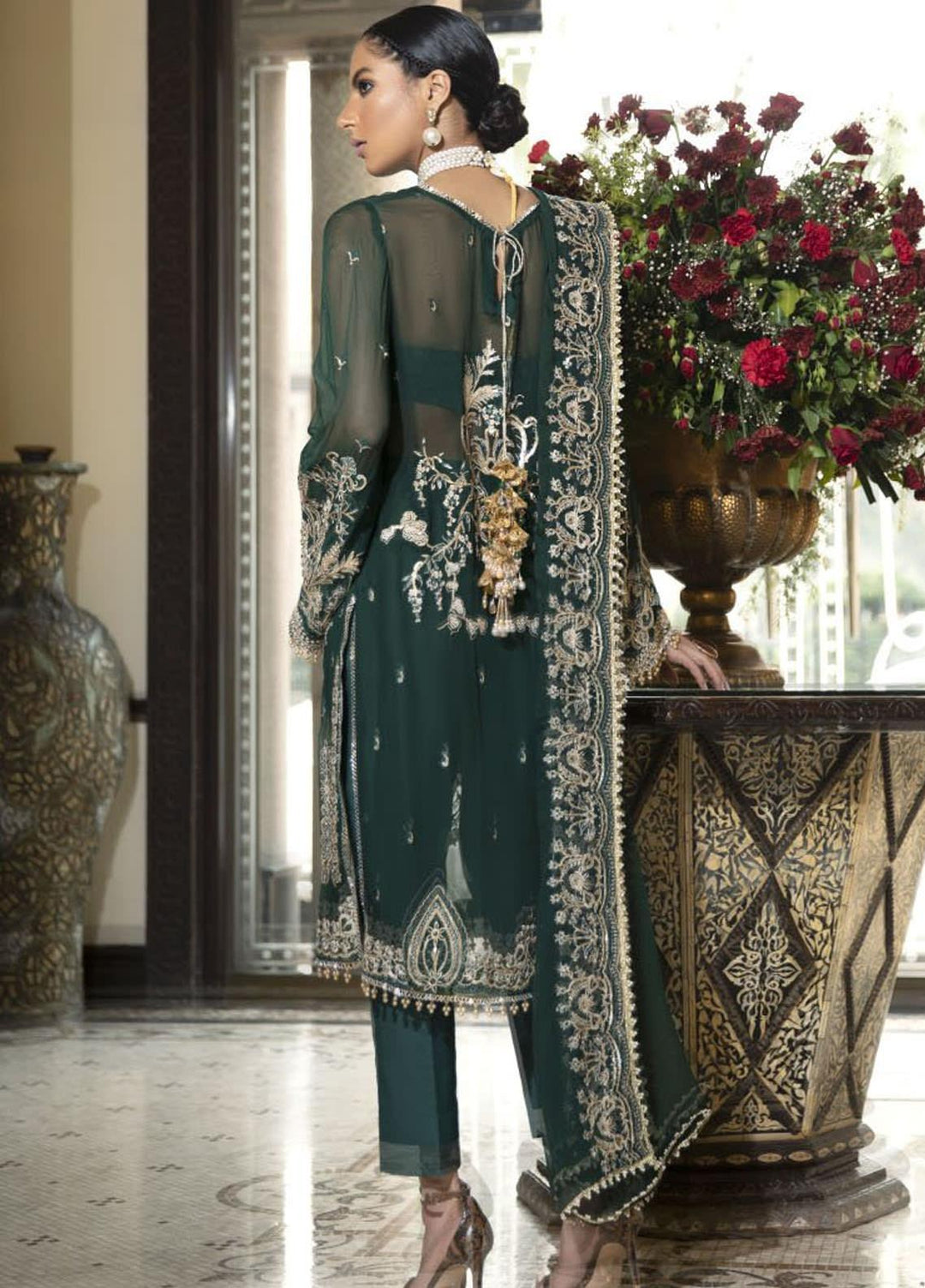 Ittehad Textiles Embroidered Chiffon Suits Unstitched 3 Piece IT21CH 06 WC-ROYAL TWILIGHT - Festive Collection