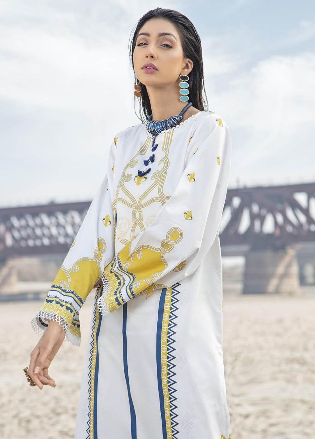 Ittehad Textiles Printed Cotton Satin  Unstitched Kurties IT21CS CS-AGHALA - Summer Collection