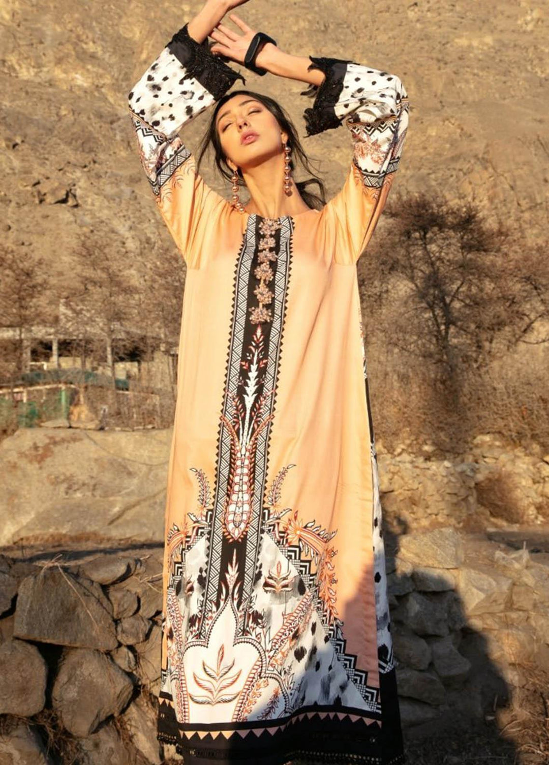 Ittehad Textiles Printed Cotton Satin  Unstitched Kurties IT21CS CS-BARKHA - Summer Collection