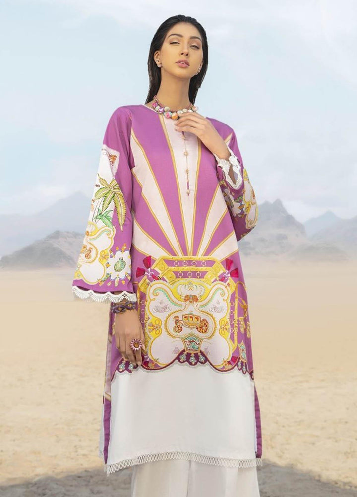 Ittehad Textiles Printed Cotton Satin  Unstitched Kurties IT21CS CS-BARSALA - Summer Collection