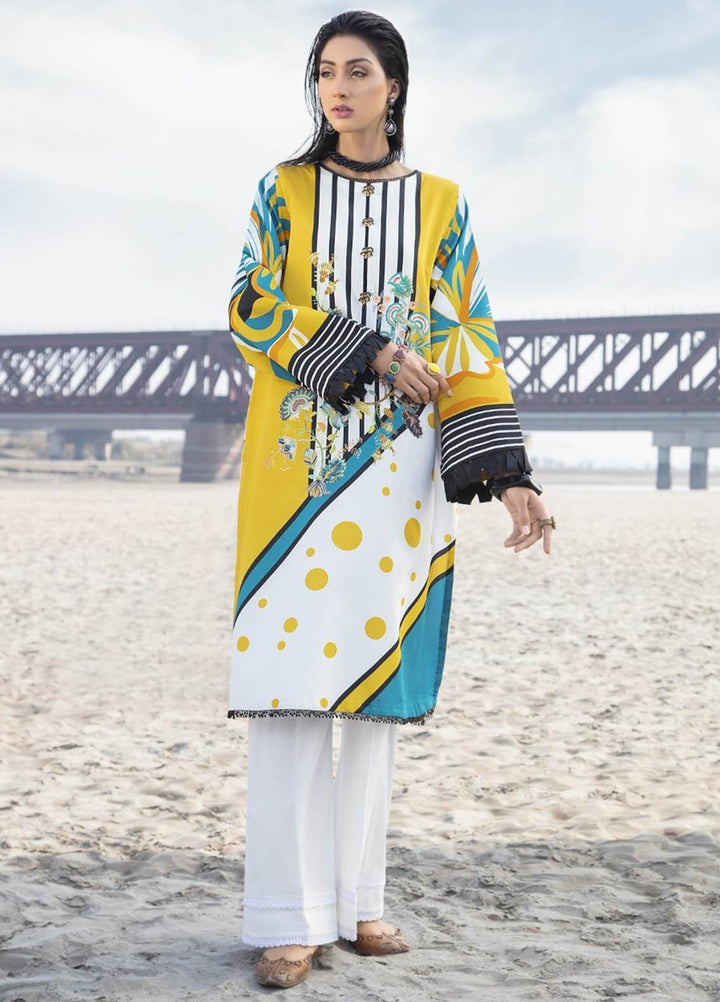 Ittehad Textiles Printed Cotton Satin  Unstitched Kurties IT21CS CS-BAZIRA - Summer Collection