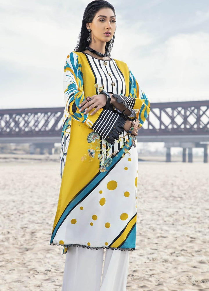 Ittehad Textiles Printed Cotton Satin  Unstitched Kurties IT21CS CS-BAZIRA - Summer Collection