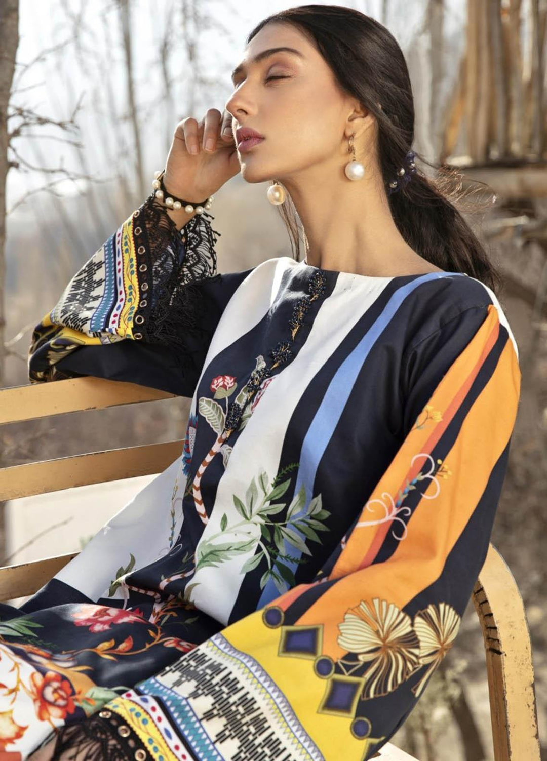 Ittehad Textiles Printed Cotton Satin  Unstitched Kurties IT21CS CS-BRAISHNA - Summer Collection