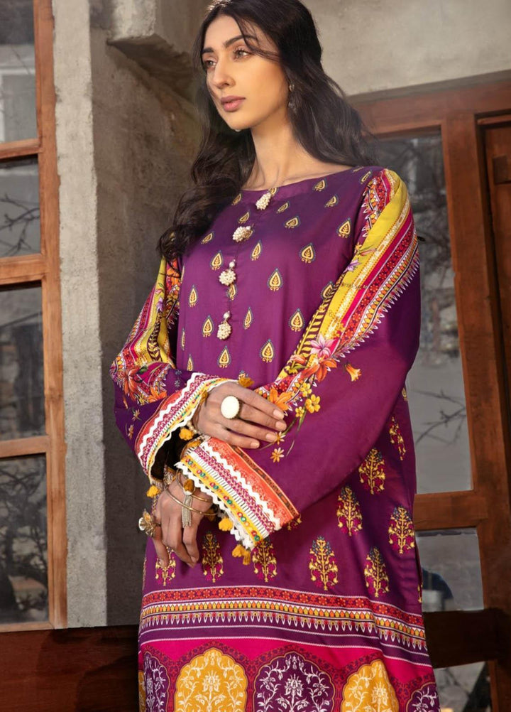 Ittehad Textiles Printed Cotton Satin  Unstitched Kurties IT21CS CS-SHANZAI - Summer Collection
