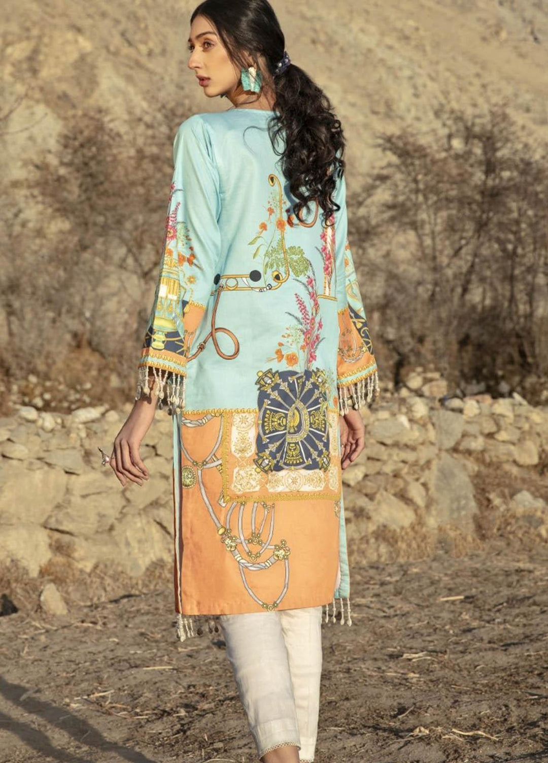 Ittehad Textiles Printed Cotton Satin  Unstitched Kurties IT21CS CS-WAWRA - Summer Collection