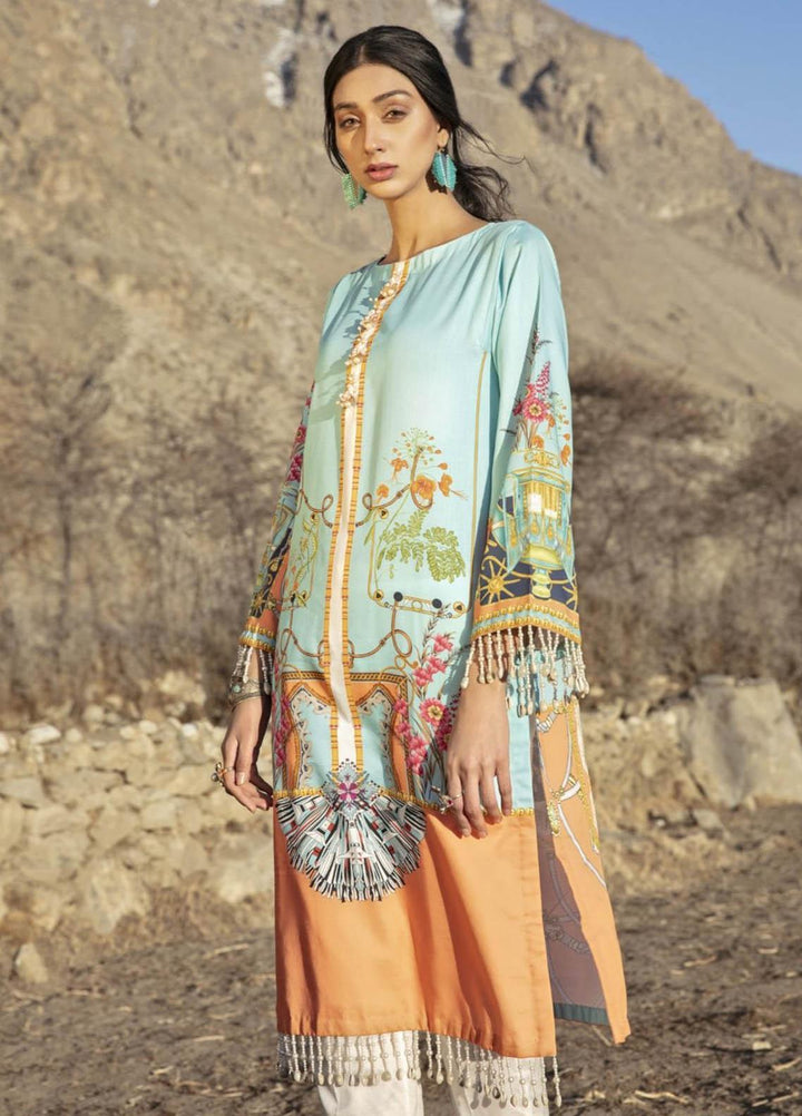 Ittehad Textiles Printed Cotton Satin  Unstitched Kurties IT21CS CS-WAWRA - Summer Collection