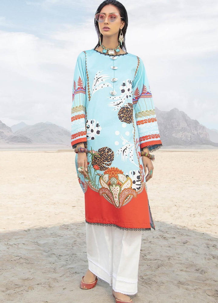 Ittehad Textiles Printed Cotton Satin  Unstitched Kurties IT21CS CS-ZARAM - Summer Collection