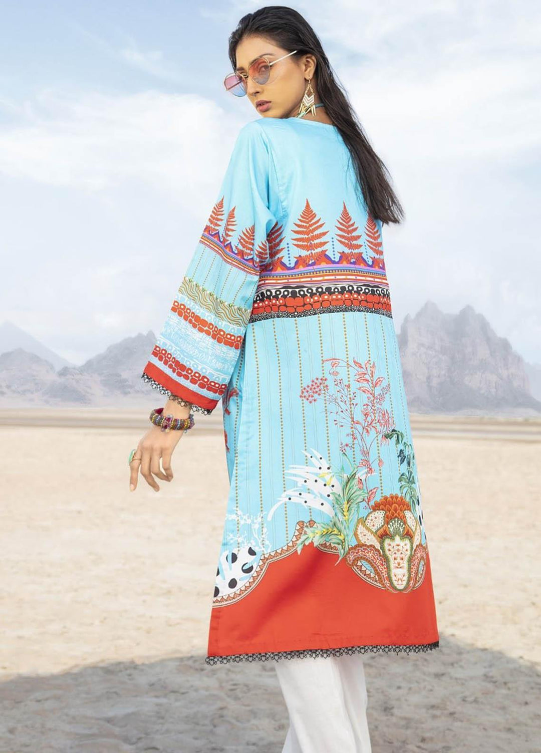 Ittehad Textiles Printed Cotton Satin  Unstitched Kurties IT21CS CS-ZARAM - Summer Collection